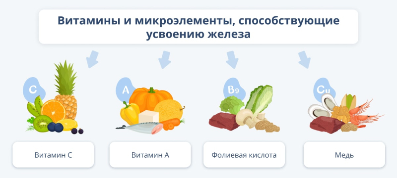 Микроэлемент железо: где содержится и какова норма потребления