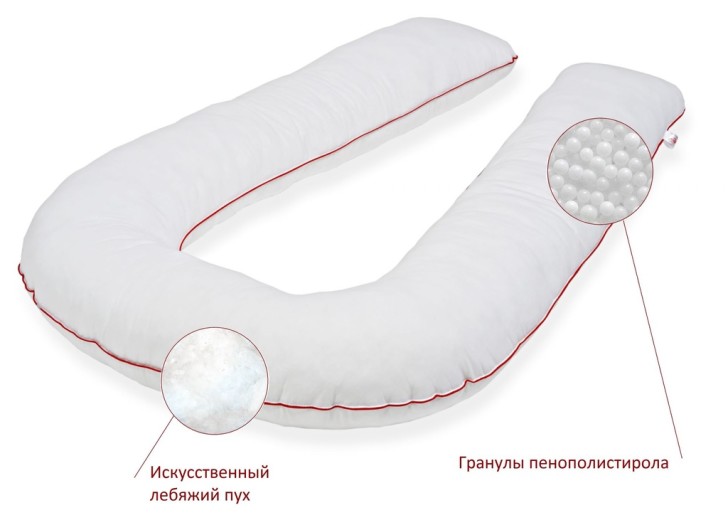 Подушка для кормления с наполнителем из микрошариков