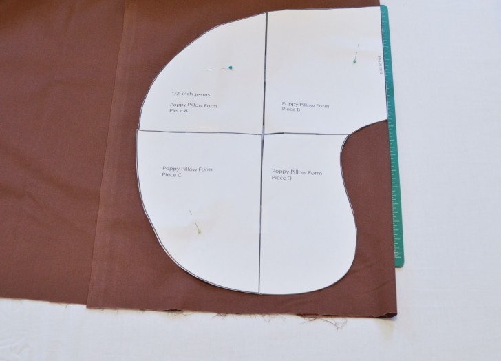 pin pattern to fabric
