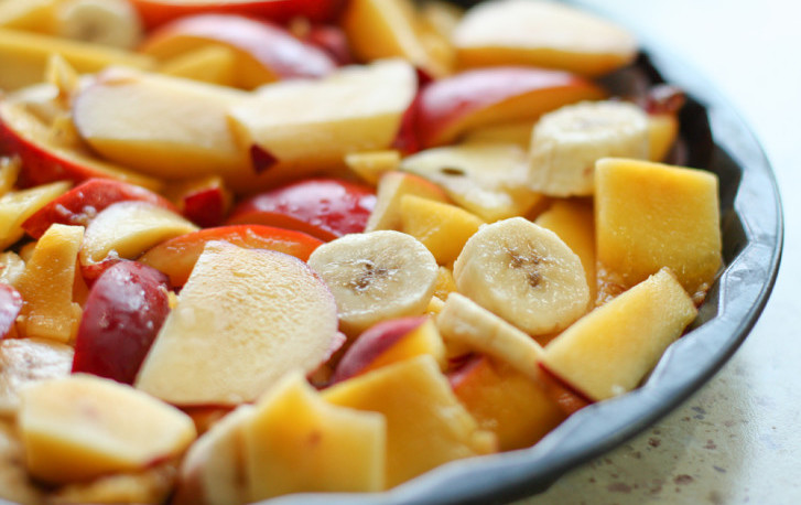 Салат с персиками Салат с персиками